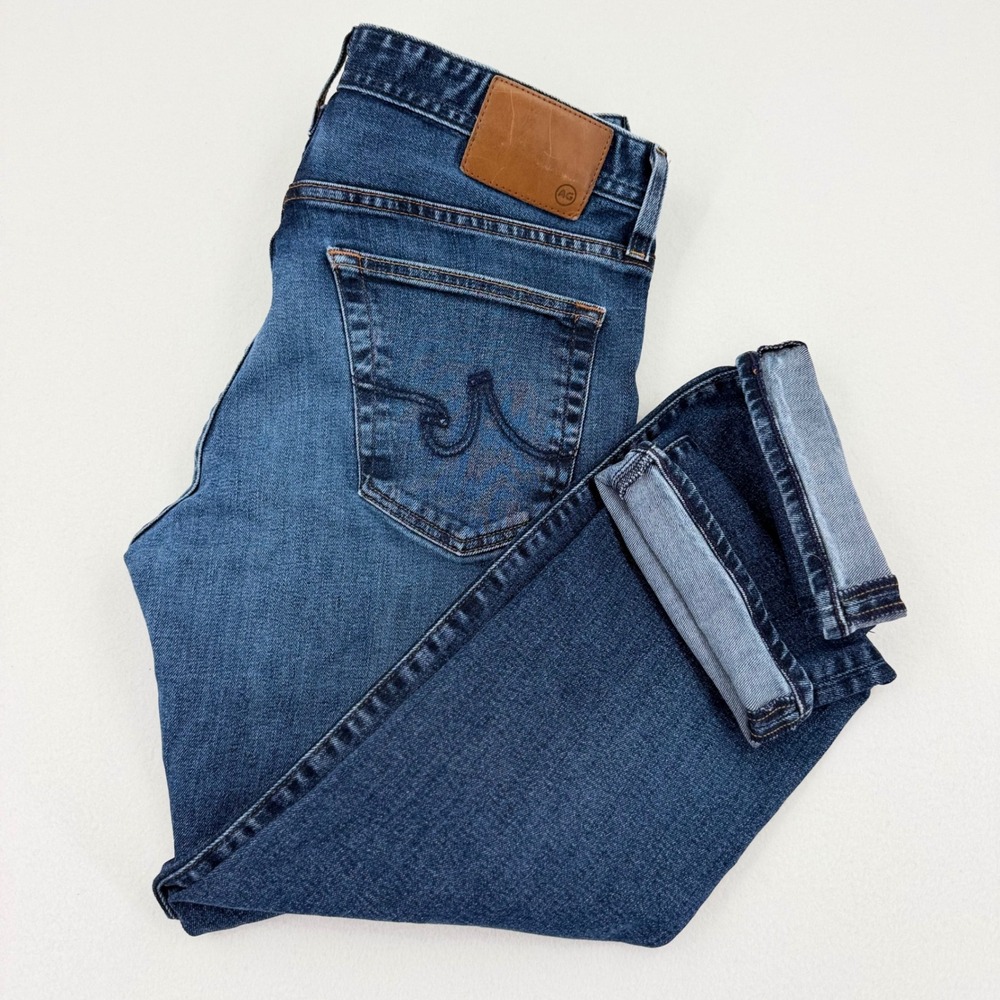 AG Everett Slim Straight Jeans Mens 33x32 Blue Japanese Fabric Excellent